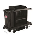 Suncast Commercial Standard Housekeeping Cart, Black